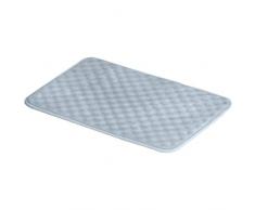 AmazonBasics Tapis de bain en mousse Ã mÃ©moire de forme et texture striÃ©e, Bleu, 50 x 80 cm