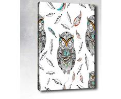 Bonamaison Peinture sur toile, multicolore, 40 x 60 cm - ConÃ§u et fabriquÃ© en Turquie