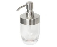 MSV 140601 Distributeur Savon Plastique Transparent+INOX,