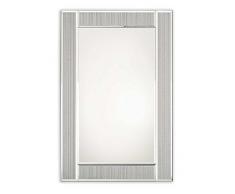 Innova M07132 Miroir Verre 50x75 cm Glitter Ascot, Argent, 75 x 50 x 2 cm