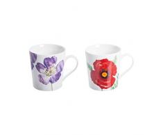 Price Kensington Woodland Coquelicots Assortiment &Tasse en Porcelaine Fine Multicolore