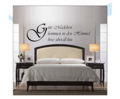 Indigos Sticker Mural W034 Bonne Fille Viennent dans Le Ciel Mal Partout, Marron, 120 x 34 cm