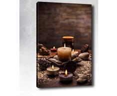 Bonamaison Peinture sur toile, multicolore, 40 x 60 cm - ConÃ§u et fabriquÃ© en Turquie