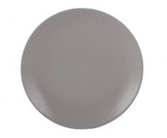Mikasa Assiette carrÃ©e Gourmet Basics en grÃ¨s, CÃ©ramique, Blanc cassÃ©, 2.000x28.000x28.000 cm