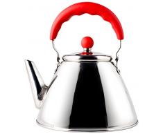 Home Baloo Bouilloire avec Manche, Acier INOX, Rouge, 2,5 litres