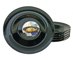 Luminarc, 15889, SÃ©rie ITALIEN PARTY noir, Assiette Ã¡ Pasta de 29 cm