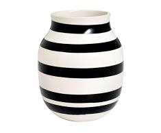 Kähler Omaggio Vase en céramique Noir et Blanc, 20 x 16,5 cm