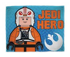 Sahinler Plaid Polaire Lego Star Wars, Polyester, Bleu, 100x150 cm