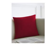 Today 257481 Coussin Déhoussable Coton Pomme damour/Rouge 40 x 40 cm