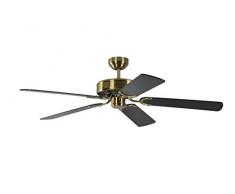 Pepeo GmbH 1334201232_v2 Potkuri Ventilateur de plafond 132 cm Laiton Antique/Noir