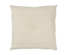 Thedecofactory 400450 Coussin, Coton, Ecru, 40 x 40 x 3 cm