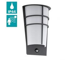 EGLO Applique Murale dextérieur en Acier zingué, Anthracite, 19 x 12,5 x 30 cm