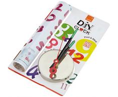 Walplus 10A005 Horloge Murale Fleurs, Rose