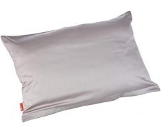 fleuresse 9100-9021 Taie doreiller zippÃ©e 100% coton satin mako 40 x 60 cm Gris