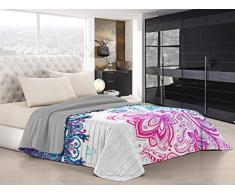 Italian Bed Linen Couette dâÃ©tÃ© âKi-Osaâ avec impression digitale, 100% microfibre, fabriquÃ© en Italie, KIO601, 2 Places