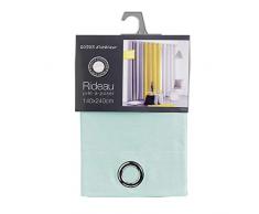 coton dintérieur rideau a oeillets 140x240 cm coton panama menthe