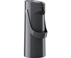 Emsa GmbH 515706Â Ponza ISO Bouteille Thermos 1, 9Â L INOX, 17Â x 16,5Â x 39Â cm, Acier Inoxydable, Anthracite, 17 x 16.5 x 39 cm