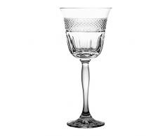 Crystelle aljulia 08908 Verres à vin, Verre, 220 ML, 9 x 20, 5 cm, 6 unités