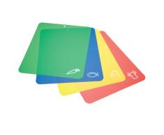 Kitchen Craft Planche à découper souple Code couleur