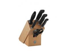 Zwilling 35066-000 Bloc Couteaux Bois Naturel 7 pièces Four Star