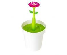 VIGAR Flower Power Poubelle de Salle de Bain en Plastique Multicolore 21Â x 20,5Â x 26,5Â cm