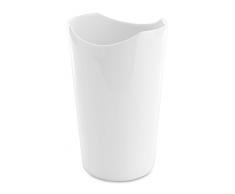 Berghoff 3700442 Vase 16 cm, Porcelaine Vernie, Blanc, 16,5 x 11 x 10 cm