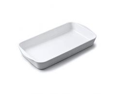 WM Bartleet & Sons 1750 T415 Plat Ã rÃ´tir et Ã four traditionnel en porcelaine 24 x 16 cm Blanc