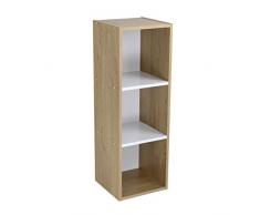 House & Homestyle Cube de Rangement en MDF Blanc 90 x 30 x 29,5 cm