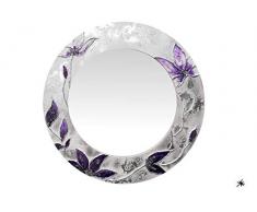 BadalArt DM Miroir Peint, Multicolore, 60 diamÃ¨tres