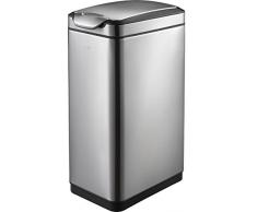 EKO 7910660 Poubelle, Acier Inoxydable, INOX, 45 x 30 x 70 cm
