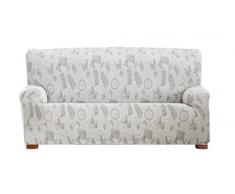 Eysa Butterfly-Housse de Canapé Elastique Ecru 2 Places Ecru