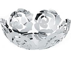 Alessi ESI15/29PR La Rosa Corbeille à Fruits en Acier Inoxydable Résine Epoxy Argenté