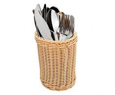 Garcia de pou Corbeilles Pour Couverts Rondes 11,5X15 Cm Naturel Pp - 6 unitÃ©s