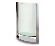 Philippi Decade Vase Taille S 30 cm Verre/Aluminium Argent