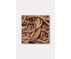 Bonamaison Horloge Murale en MDF, Multicolore, 30 x 30 cm