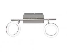 WOFI 7295.02.64.6000 Spot, MÃ©tal, Integriert, 9 W, Silber, 36.5 x 7.5 x 20 cm