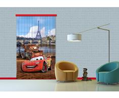 AG Design Disney Cars Paris Chambre denfant Rideau Occultant Regroupez-Les, Multicolore, 140Â x 245Â cm