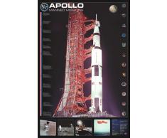 Empire Merchandising GmbH Poster éducatif Apollo Manned Mensations, Bunt, 24 x 36 inches