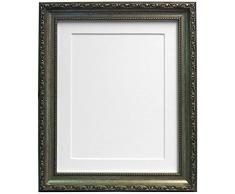 FRAMES BY POST Cadre Photo Style Shabby Chic, Plastique, Silver, 40 x 30 cm Image Size 12 x 10 inches