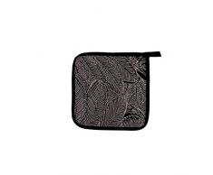 Soleil docre Oasis Manique, Coton, Noir, 20 x 20 cm