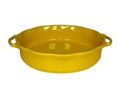 Appolia 113034077 DÃ©lices Plat Rond CÃ©ramique Pamplemousse 34 x 29,6 x 6,5 cm