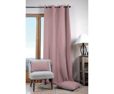 Lovely Casa Duo UNI Rideau 140X280 CM, Coton, Poudre