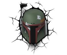 3d Light FX 3dfx-02059Â Star Wars EP7Â Boba Fett Lampe LED avec minuteur, plastique, multicolore, 27Â x 14,5Â x 32Â cm
