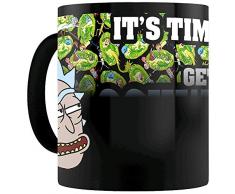 GB Eye Limited Mug en céramique Rick et JoJo Qui Change de Couleur à la Chaleur avec Inscription « Get Schwifty », Multicolore, 15 x 10 x 9 cm