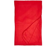 Enjoy Home Plaid Polaire, Polyester, Rouge, 160x130 cm