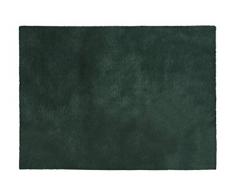 Eurofirany Tapis décoratif Tapis de Bain - Tapis de Salle de Bain - Tapis de Bain - Tapis de Chambre - Rectangulaire - en Fourrure Douce - Vert foncé - 50 x 70 cm