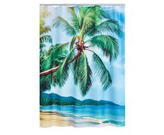 Ridder Palm Beach Rideau de Douche, Polyester, Multicolore, 180x200 cm