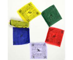 BUDDHAFIGUREN Drapeaux de prière tibétain Bouddhiste 3 m-25 Flags Drapeau