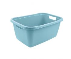 keeeper Bac à Linge, Plastique Robuste, 52 l, Aenna, Bleu Clair