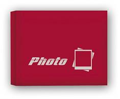 Zep IS5340R Album Photo à 40 Pochettes Papier Laminé Rouge 5,3 x 8,5 cm